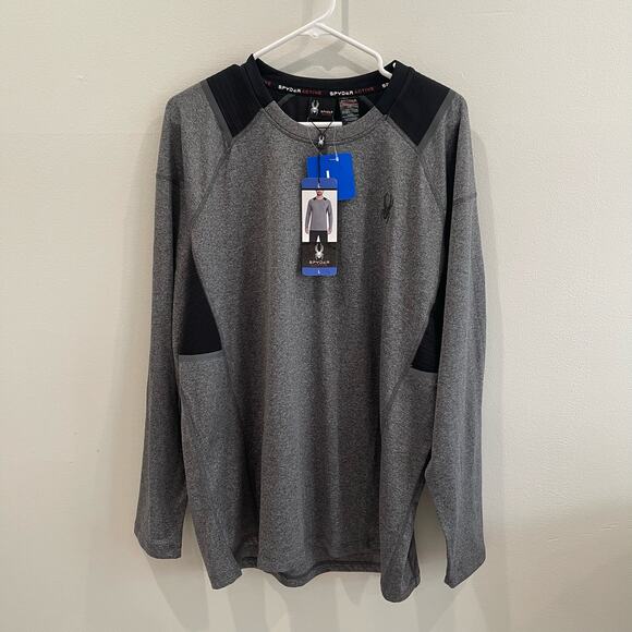 NWT Men's Large Spyder Activewear Long Sleeve Tee - Picture 1 of 6